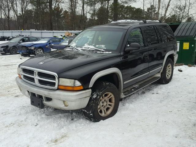 1B4HS58N42F105017 - 2002 DODGE DURANGO SL BLACK photo 2