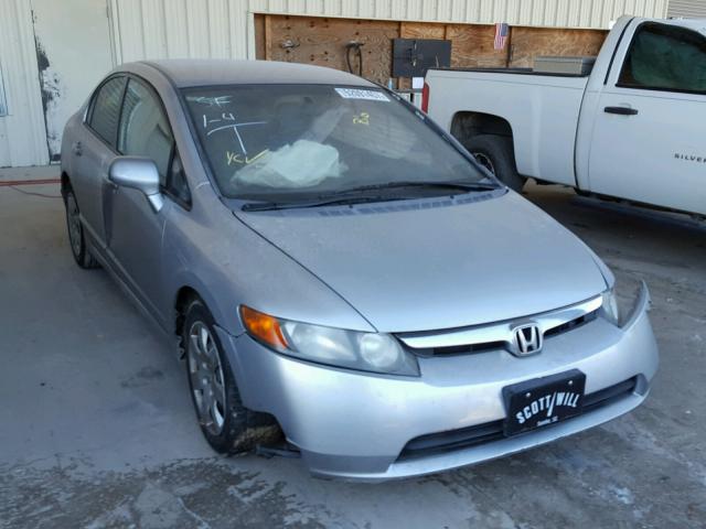 2HGFA16528H339478 - 2008 HONDA CIVIC LX SILVER photo 1