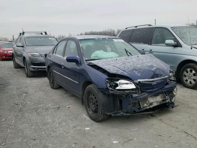 1HGES26863L022369 - 2003 HONDA CIVIC EX BLUE photo 1