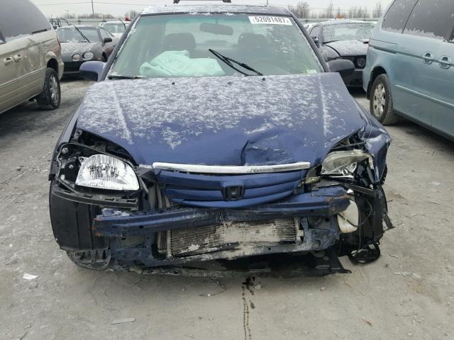 1HGES26863L022369 - 2003 HONDA CIVIC EX BLUE photo 7