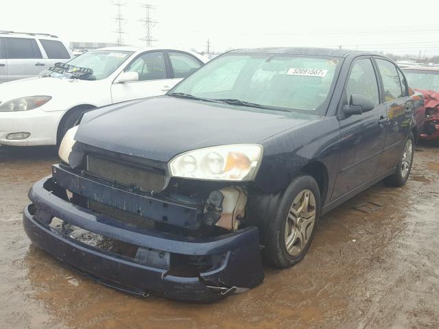 1G1ZS54875F293424 - 2005 CHEVROLET MALIBU BLUE photo 2