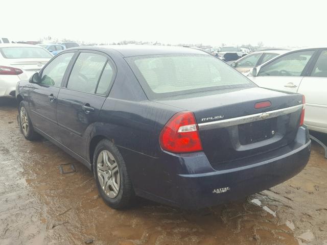 1G1ZS54875F293424 - 2005 CHEVROLET MALIBU BLUE photo 3