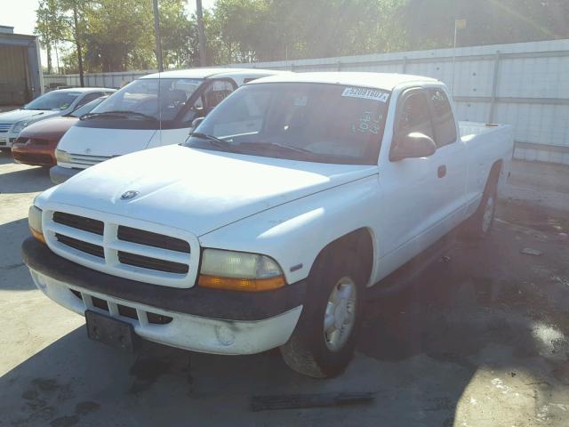 1B7FL22P5WS592046 - 1998 DODGE DAKOTA WHITE photo 2