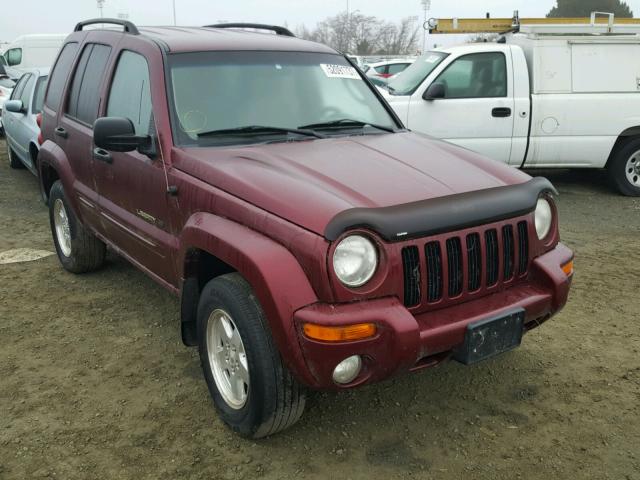 1J4GL58K92W136288 - 2002 JEEP LIBERTY LI BURGUNDY photo 1