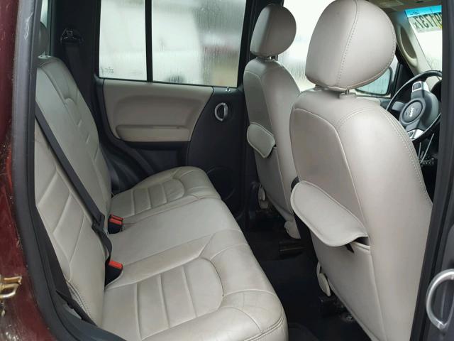 1J4GL58K92W136288 - 2002 JEEP LIBERTY LI BURGUNDY photo 6