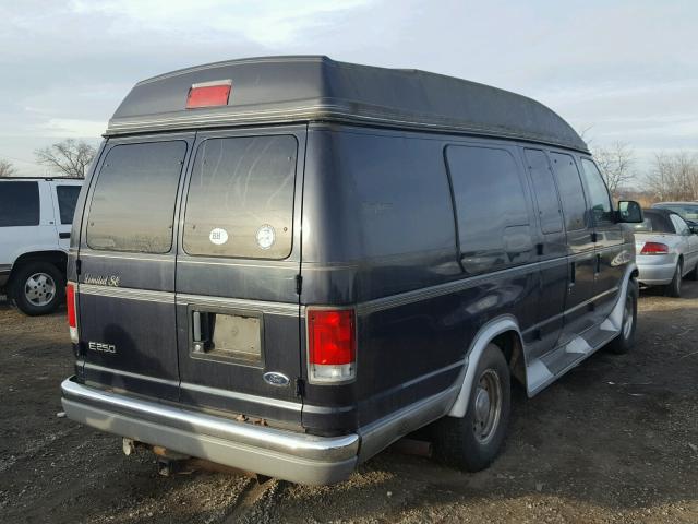 1FDNS24L7XHA12587 - 1999 FORD ECONOLINE BLUE photo 4