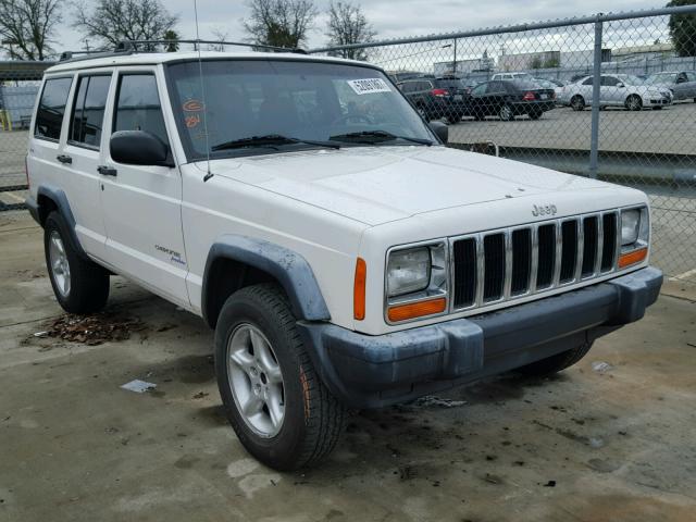 1J4FF48S3YL202938 - 2000 JEEP CHEROKEE S WHITE photo 1