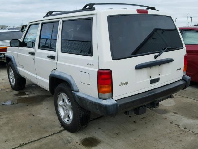 1J4FF48S3YL202938 - 2000 JEEP CHEROKEE S WHITE photo 3