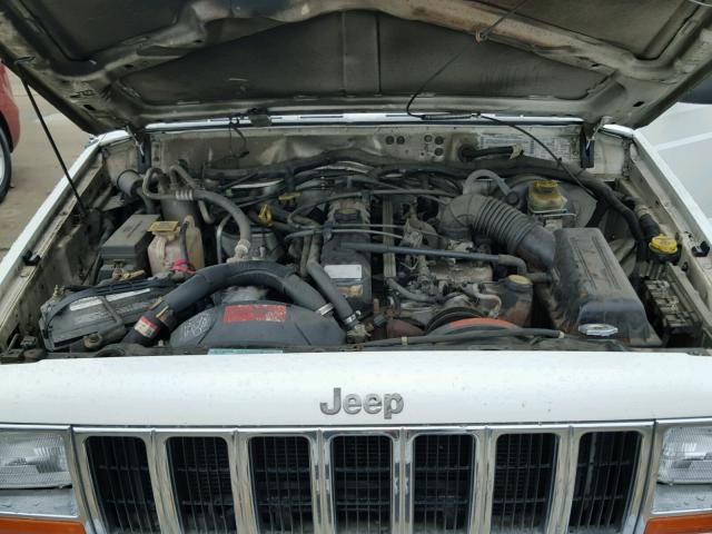 1J4FF48S3YL202938 - 2000 JEEP CHEROKEE S WHITE photo 7