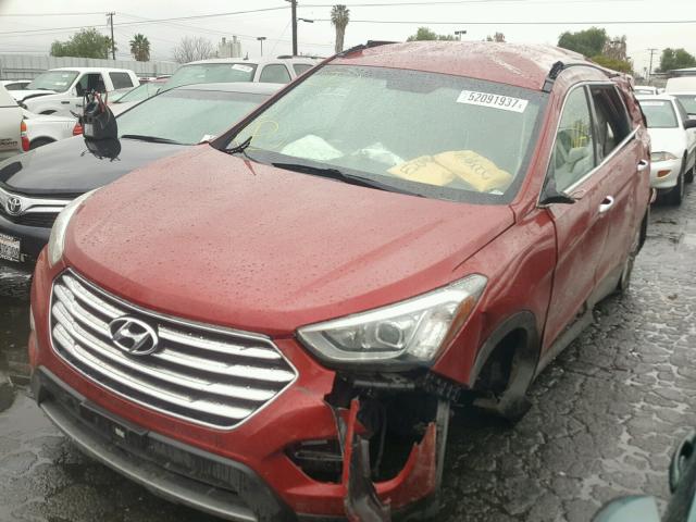 KM8SM4HF8EU045390 - 2014 HYUNDAI SANTA FE G RED photo 2