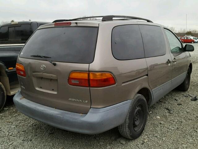 4T3ZF13C1XU155583 - 1999 TOYOTA SIENNA LE BROWN photo 4