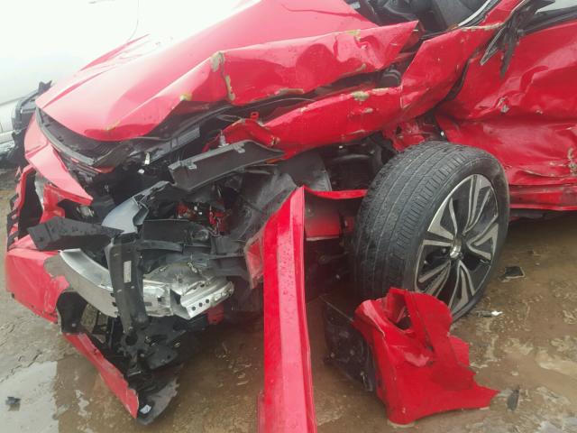 2HGFC1F32GH638881 - 2016 HONDA CIVIC EX RED photo 9