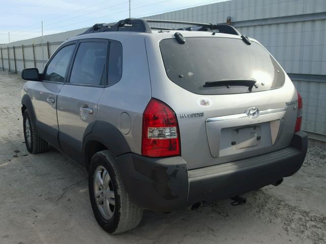 KM8JN12D56U354802 - 2006 HYUNDAI TUCSON GLS SILVER photo 3