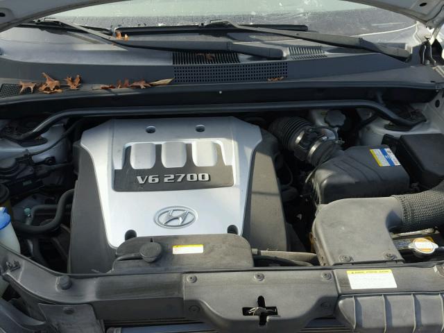 KM8JN12D56U354802 - 2006 HYUNDAI TUCSON GLS SILVER photo 7