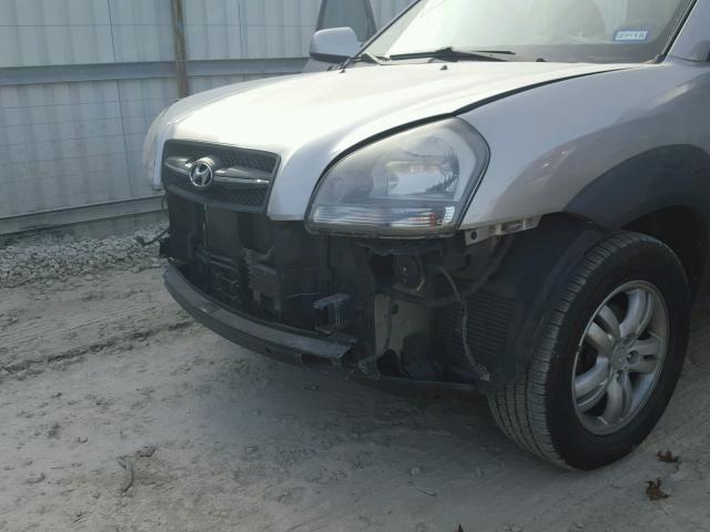 KM8JN12D56U354802 - 2006 HYUNDAI TUCSON GLS SILVER photo 9