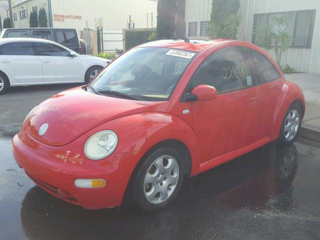 3VWCK21C42M458536 - 2002 VOLKSWAGEN NEW BEETLE RED photo 2