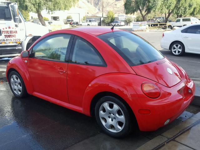 3VWCK21C42M458536 - 2002 VOLKSWAGEN NEW BEETLE წითელი ფოტო 3