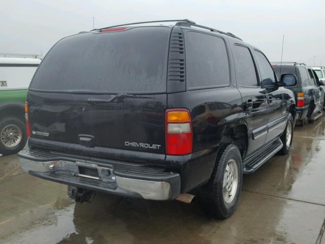 1GNEC13T61R213662 - 2001 CHEVROLET TAHOE C150 BLACK photo 4