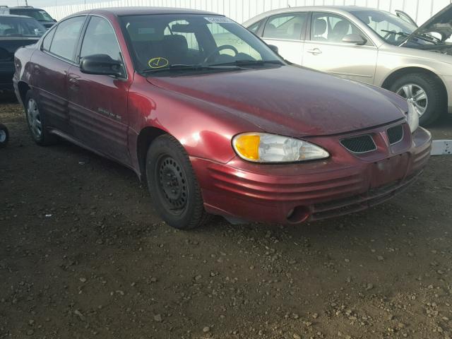 1G2NE52T41M562879 - 2001 PONTIAC GRAND AM S BURGUNDY photo 1
