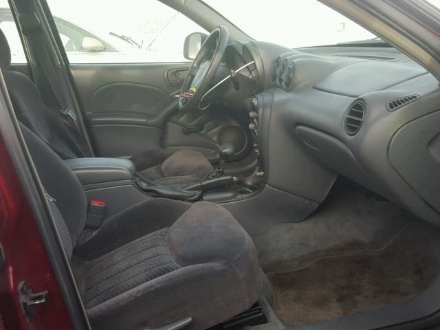 1G2NE52T41M562879 - 2001 PONTIAC GRAND AM S BURGUNDY photo 5