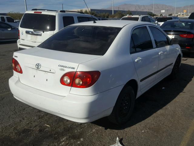 1NXBR32E18Z985305 - 2008 TOYOTA COROLLA CE WHITE photo 4