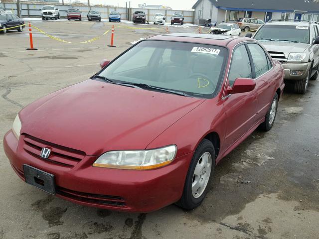 1HGCG165X2A023415 - 2002 HONDA ACCORD EX MAROON photo 2