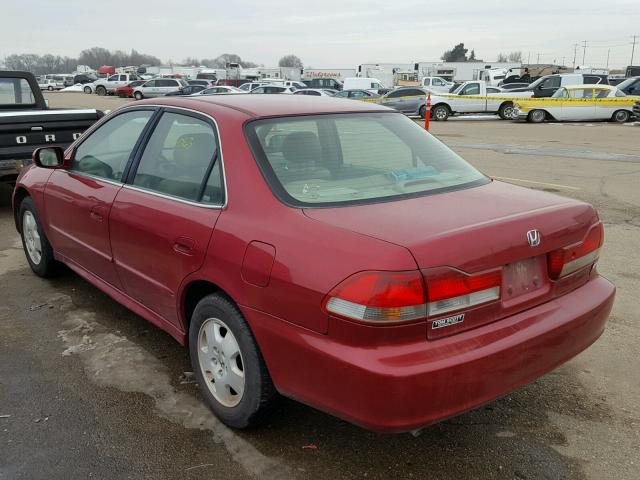 1HGCG165X2A023415 - 2002 HONDA ACCORD EX MAROON photo 3