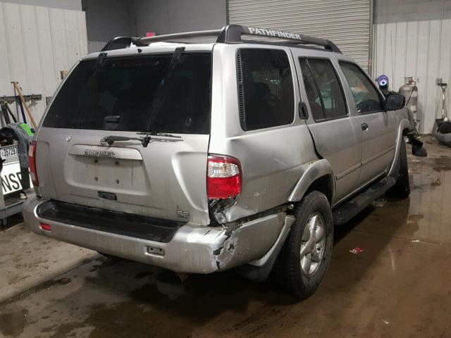 JN8DR09YX2W740210 - 2002 NISSAN PATHFINDER SILVER photo 4