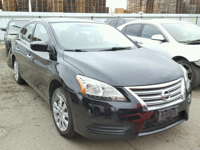 3N1AB7AP4EL686981 - 2014 NISSAN SENTRA S BLACK photo 1