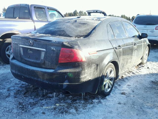 19UUA66245A047030 - 2005 ACURA TL BLACK photo 4