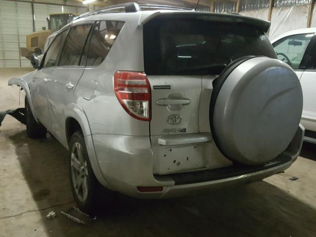 2T3RK4DV9BW037674 - 2011 TOYOTA RAV4 SPORT SILVER photo 3