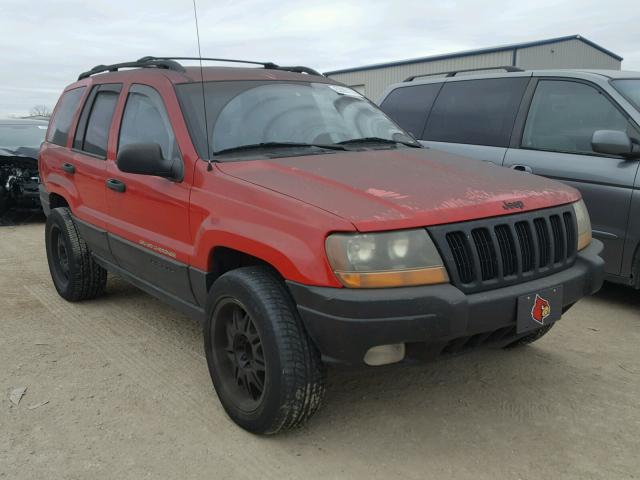 1J4G248S9YC413061 - 2000 JEEP GRAND CHER RED photo 1