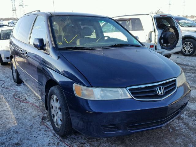 5FNRL18004B037730 - 2004 HONDA ODYSSEY EX BLUE photo 1