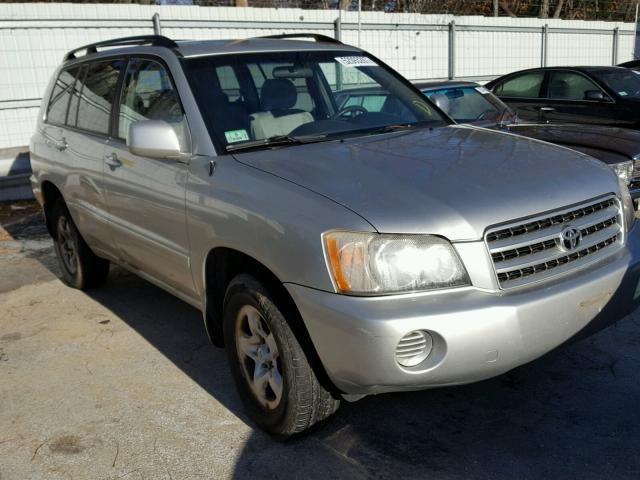 JTEGD21A530061852 - 2003 TOYOTA HIGHLANDER SILVER photo 1