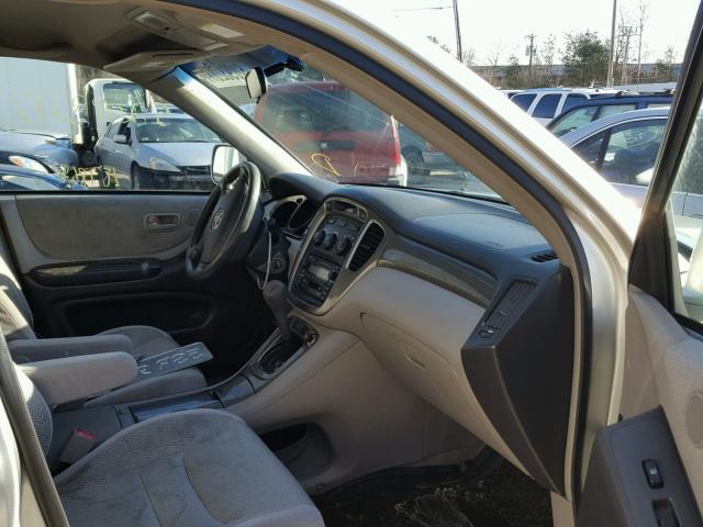 JTEGD21A530061852 - 2003 TOYOTA HIGHLANDER SILVER photo 5