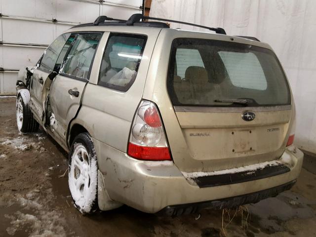 JF1SG63616H733729 - 2006 SUBARU FORESTER 2 TAN photo 3