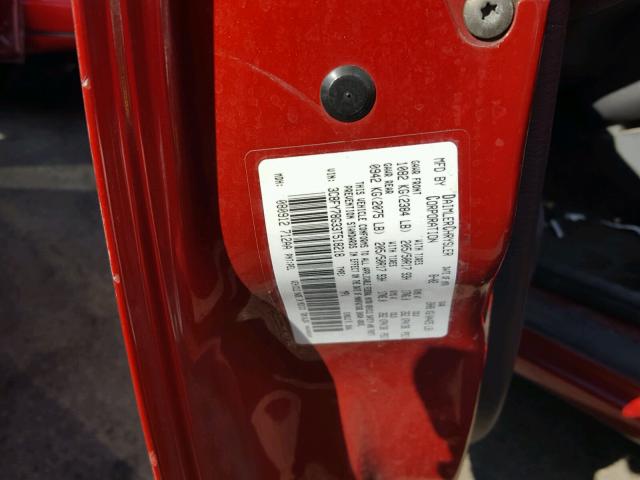 3C8FY78G33T518218 - 2003 CHRYSLER PT CRUISER RED photo 10