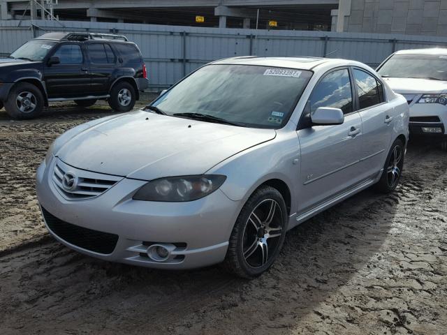 JM1BK323061536378 - 2006 MAZDA 3 S SILVER photo 2