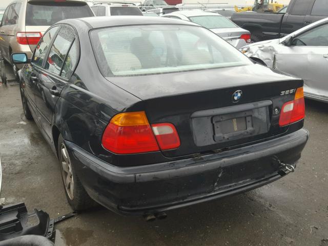 WBAAV33431FU83372 - 2001 BMW 325 I BLACK photo 3