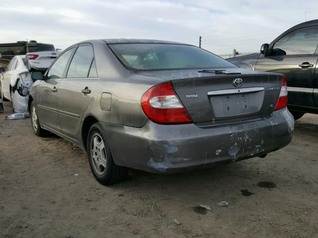 4T1BF32K63U551369 - 2003 TOYOTA CAMRY LE BROWN photo 3