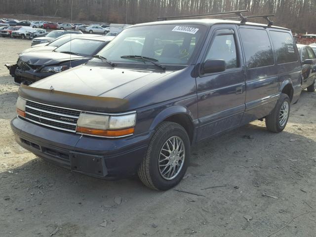 1P4GH44RXRX316982 - 1994 PLYMOUTH GRAND VOYA BLUE photo 2