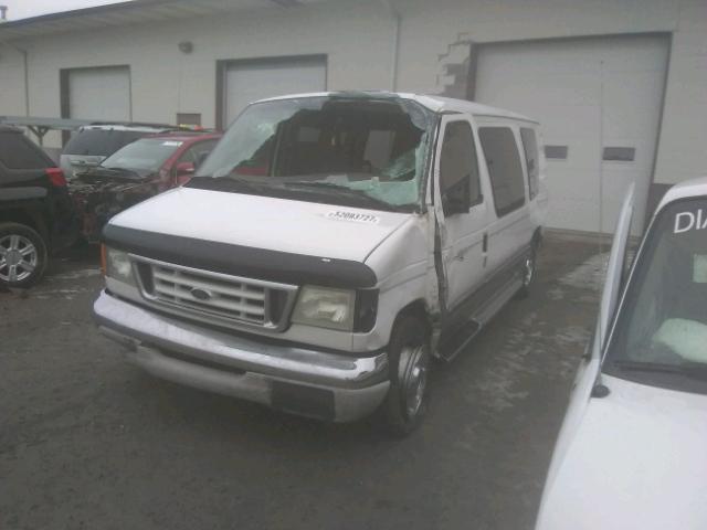 1FDRE14L64HA27290 - 2004 FORD ECONOLINE WHITE photo 2