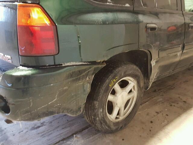 1GKDT13S342406493 - 2004 GMC ENVOY GREEN photo 10