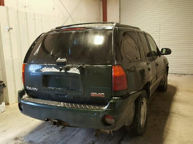 1GKDT13S342406493 - 2004 GMC ENVOY GREEN photo 4