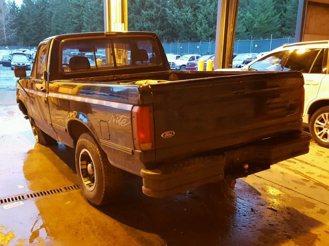 1FTEF14H7NLA52015 - 1992 FORD F150 BLACK photo 3