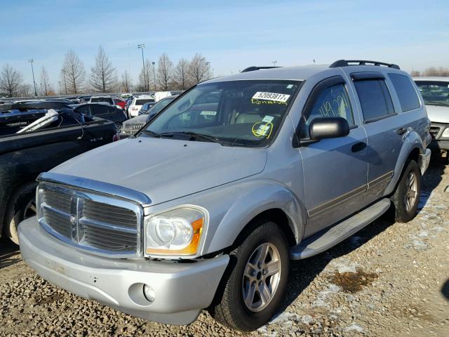 1D4HB58N84F138448 - 2004 DODGE DURANGO LI SILVER photo 2