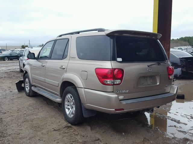 5TDZT38A95S244196 - 2005 TOYOTA SEQUOIA LI GOLD photo 3