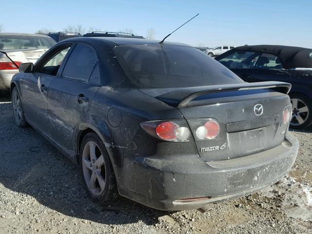 1YVHP80D265M41182 - 2006 MAZDA 6 S BLACK photo 3