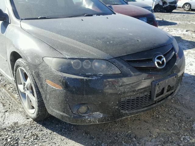 1YVHP80D265M41182 - 2006 MAZDA 6 S BLACK photo 9