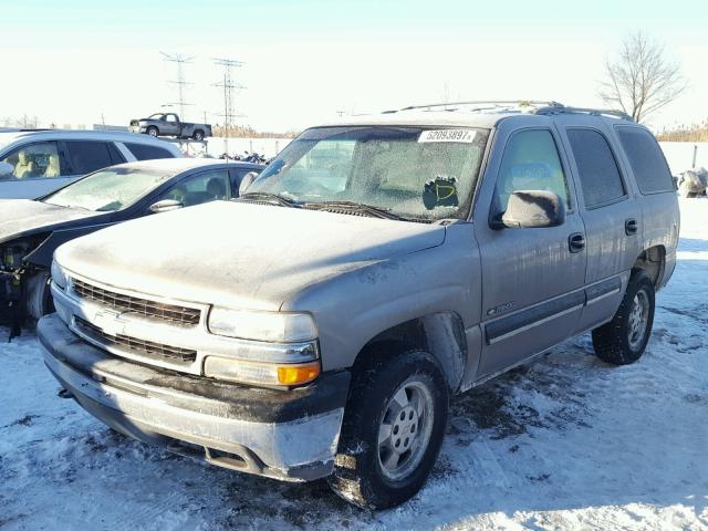 1GNEC13T01J121722 - 2001 CHEVROLET TAHOE C150 TAN photo 2